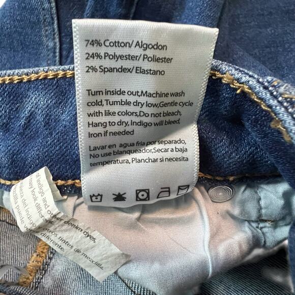 Risen Jeans Wide Leg High Rise Denim Pants 11/30 30x33 Raw Hem NWT - Picture 9 of 12